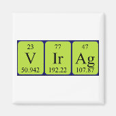 Virag周期表名磁石 マグネット (正面)