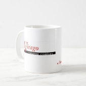 Viragoのマグ- 11のozの白 コーヒーマグカップ (正面左)