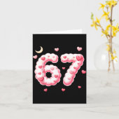 Viral 67 Kawaii Hearts Valentine's Day Girls Humor カード (黄色い花)