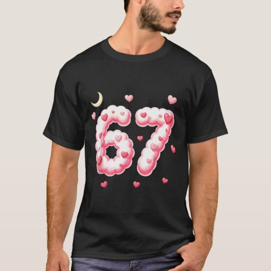 Viral 67 Kawaii Hearts Valentine's Day Girls Humor Tシャツ (正面)