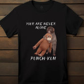  Viral Punch Monkey Hugging Plush Toy Cute Tシャツ