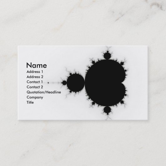 Viratarupa – フラクタルアート 名刺 (正面)