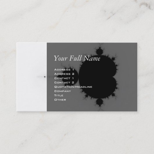 Viratarupa – フラクタルアート 名刺 (正面)