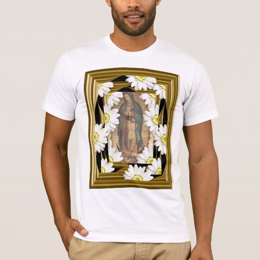 Virgen deグアダルペ(デイジーと) tシャツ (正面)