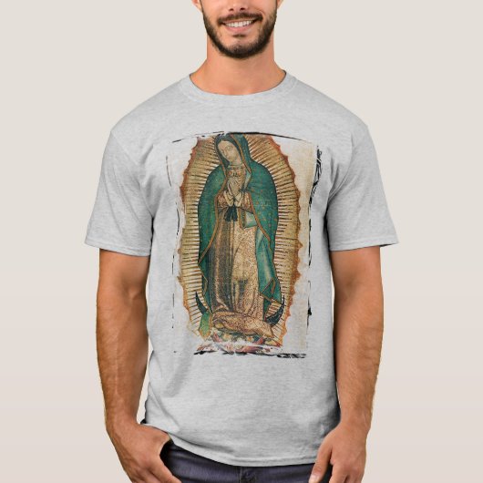 Virgen deグアダルペ(伝統的な) tシャツ (正面)