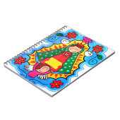 VIRGEN DEグアダルペCARICATURA 02のカスタマイズ可能なプロ ノートブック (左側)