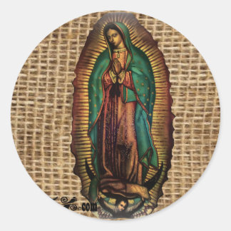 VIRGEN DE GUADALUPEカラーカスタマイズ可能な製品 ラウンドシール