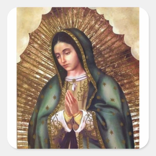 Virgen de Guadalupe スクエアシール (正面)