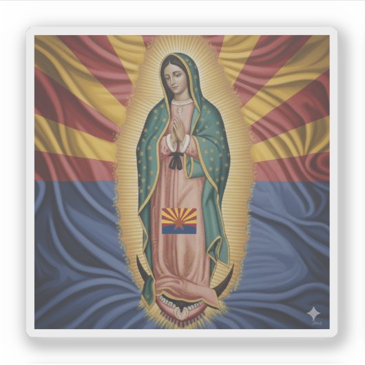 Virgen de Guadalupe - Arizona シール (正面)
