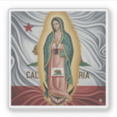 Virgen de Guadalupe - California シール (正面)
