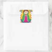 VIRGEN DE GUADALUPE CARICATURA 01 CUSTOMIZABLE PRO スクエアシール (バッグ)