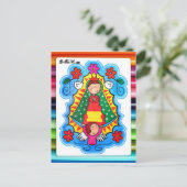 VIRGEN DE GUADALUPE CARICATURA 02カスタマイズ可能なPRO ポストカード (スタンド正面)