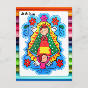 VIRGEN DE GUADALUPE CARICATURA 02カスタマイズ可能なPRO ポストカード