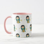 Virgen de Guadalupe Cartoon Coffee Mug マグカップ (左)