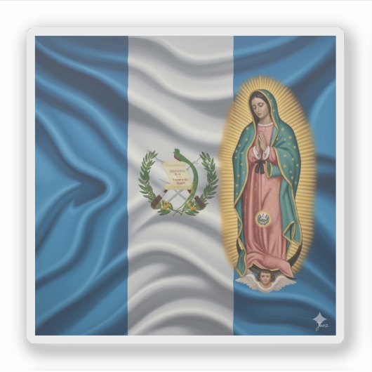 Virgen de Guadalupe - Guatemala シール (正面)