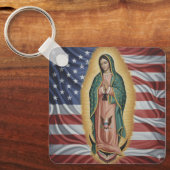 Virgen de Guadalupe - USA キーホルダー (正面)