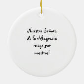 Virgen de la Altagracia Ornamentos セラミックオーナメント (裏面)