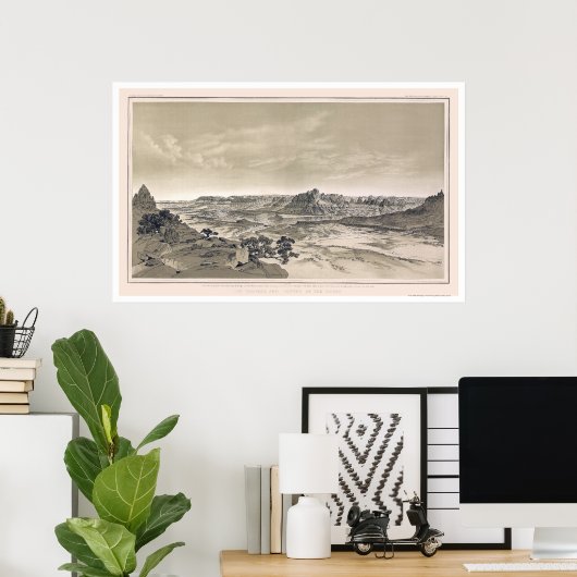 Virgen Grand Canyon Print by Dutton 1882 ポスター (ホームオフィス)