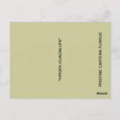 Virgen Guadalupeはがき ポストカード (裏面)