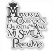 VIRGEN MARIA シール (正面)