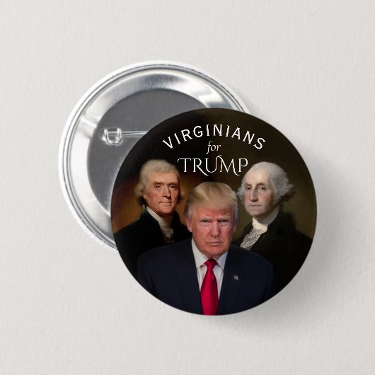 Virgian for Trump 缶バッジ (正面&裏面)