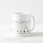 Virgilペプチド名mug コーヒーマグカップ (正面右)