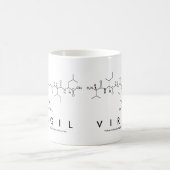 Virgilペプチド名mug コーヒーマグカップ (中央)
