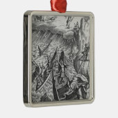Virgil著「Aeneid」からのイラストレーション メタルオーナメント (右)