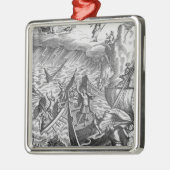 Virgil著「Aeneid」からのイラストレーション メタルオーナメント (左)