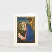 VIRGIN ADORING SLEEPING CHRIST CHILD カード (正面)