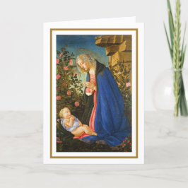 VIRGIN ADORING SLEEPING CHRIST CHILD  カード
