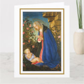 VIRGIN ADORING SLEEPING CHRIST CHILD  カード (正面)