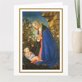 VIRGIN ADORING SLEEPING CHRIST CHILD  カード