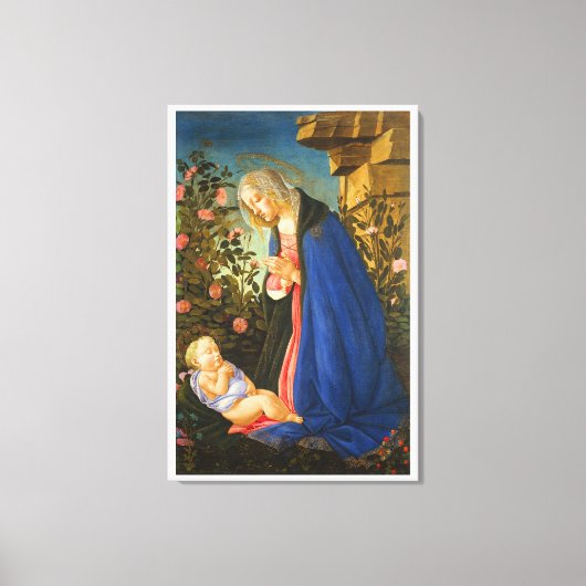 VIRGIN ADORING SLEEPING CHRIST CHILD  キャンバスプリント (正面)