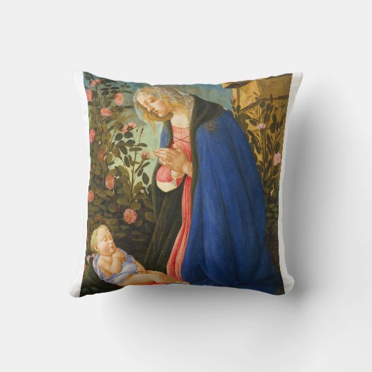 VIRGIN ADORING SLEEPING CHRIST CHILD  クッション (裏面)