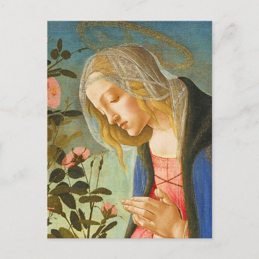 VIRGIN ADORING SLEEPING CHRIST CHILD ポストカード (正面)
