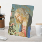 VIRGIN ADORING SLEEPING CHRIST CHILD  台座サイン (インサイチュ)