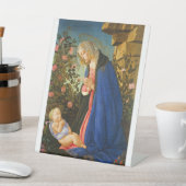 VIRGIN ADORING SLEEPING CHRIST CHILD  台座サイン (インサイチュ)