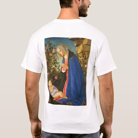 VIRGIN ADORING SLEEPING CHRIST CHILD  Tシャツ (裏面)