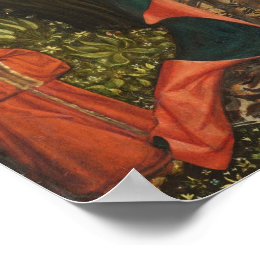 Virgin and Child on a Crescent Moon from Destna ポスター (角)