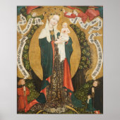 Virgin and Child on a Crescent Moon from Destna ポスター (正面)