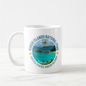 Virgin Islands National Park caribbean beach コーヒーマグカップ (左)