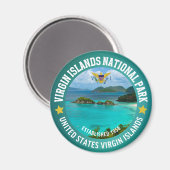 Virgin Islands National Park Est 1956 マグネット (正面/裏面)