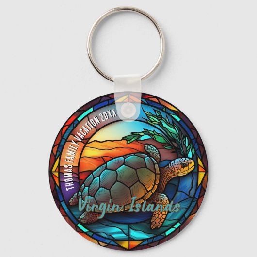 Virgin Islands Vacation Souvenir  キーホルダー (裏面)