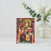 Virgin Martyr Euphrasia of Nicomedia Prayer Card   プレイスカード (スタンド正面)