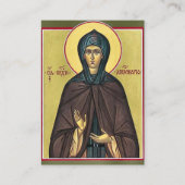 Virgin Martyr St. Apollonia Orthodox Prayer Card   プレイスカード (正面)