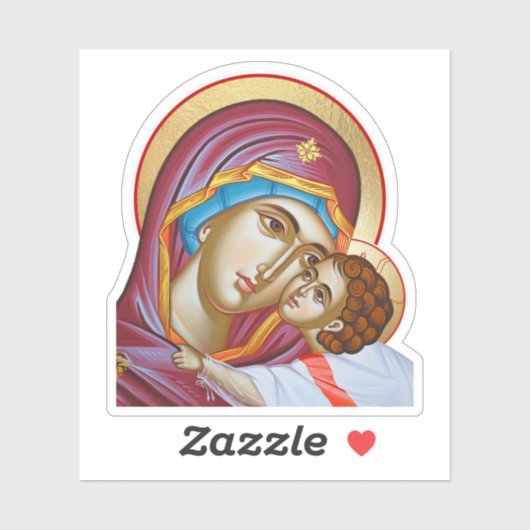 Virgin Mary デカール Theotokos (シート)
