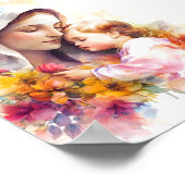 Virgin Mary and Child Jesus Madonna Blessed Mother ポスター (角)