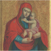 Virgin Mary and Jesus Child by Jan Rombauer シール (正面)