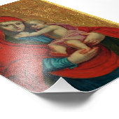 Virgin Mary and Jesus Child by Jan Rombauer フォトプリント (角)